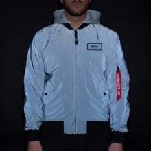 Alpha Industries Fliegerjacke MA-1 LW HD Reflective schwarz Herren