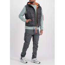 Alpha Industries Weste Puffer Vest FD mit Kapuze dunkelgrau Herren