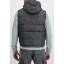 Alpha Industries Weste Puffer Vest FD mit Kapuze dunkelgrau Herren