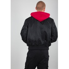 Alpha Industries Fliegerjacke MA-1 D-Tec SE (Special Edition) - winddicht, wasserabweisend - schwarz/rot Herren