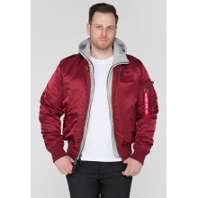 Alpha Industries Fliegerjacke MA-1 D-Tec burgundrot Herren