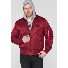 Alpha Industries Fliegerjacke MA-1 D-Tec burgundrot Herren