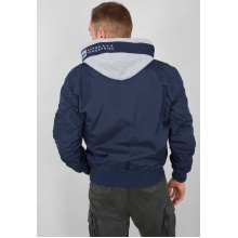 Alpha Industries Fliegerjacke MA-1 TT Custom mit Kapuze navyblau Herren