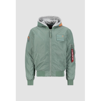 Alpha Industries Fliegerjacke MA-1 TT Custom mit Kapuze dustygrün Herren