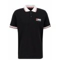 Alpha Industries Polo Contrast (100% Baumwolle) schwarz Herren