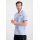 Alpha Industries Polo Contrast (100% Baumwolle) hellblau Herren