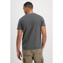 Alpha Industries Tshirt Basic (Baumwolle) charcoal/weiss Herren