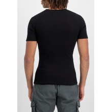 Alpha Industries Tshirt X-Fit Rib T (Baumwolle) schwarz Herren