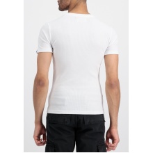 Alpha Industries Tshirt X-Fit Rib T (Baumwolle) weiss Herren