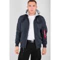 Alpha Industries Fliegerjacke MA-1 TT mit Kapuze dunkelblau Herren