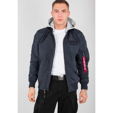 Alpha Industries Fliegerjacke MA-1 TT mit Kapuze dunkelblau Herren