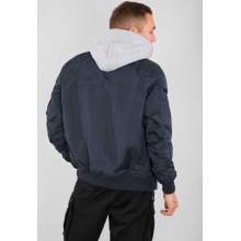 Alpha Industries Fliegerjacke MA-1 TT mit Kapuze dunkelblau Herren