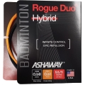 Ashaway Badmintonsaite Rogue Duo Hybrid 0.68/0.61 schwarz/orange Set