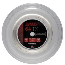 Ashaway Badmintonsaite Zymax 64 TX weiss 200m Rolle