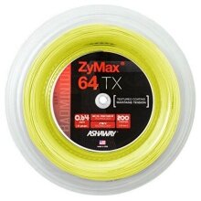 Ashaway Badmintonsaite Zymax 64 TX gelb 200m Rolle