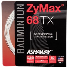 Ashaway Badmintonsaite Zymax 68 TX weiss 10m Set