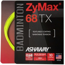 Ashaway Badmintonsaite Zymax 68 TX gelb 10m Set