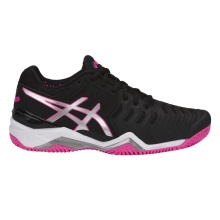 Asics Tennisschuhe Gel Resolution 7 Clay/Sandplatz schwarz/pink Damen