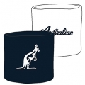 Australian Schweissband Standard Handgelenk navyblau/weiss - 2 Stück