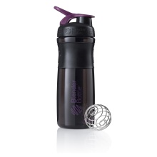 BlenderBottle Trinkflasche Sportmixer Grip Tritan Flip 820ml schwarz/violett