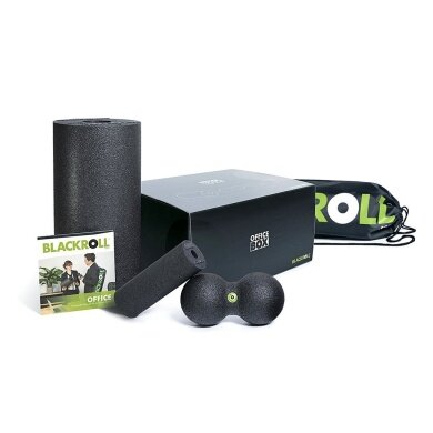 Blackroll OFFICE BOX Set schwarz (Standard + Duoball 08 + Mini + Gymbag)