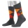 Burlington Tagessocke King SO grau/rot/orange Herren - 1 Paar