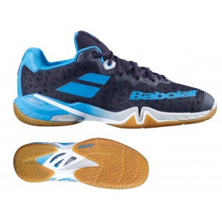 Babolat Badmintonschuhe Shadow Tour (Stabil) schwarz/blau Herren