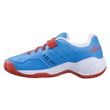 Babolat Tennisschuhe Pulsion Klett Allcourt hellblau/rot Kleinkinder