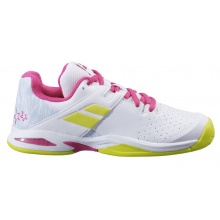 Babolat Tennisschuhe Propulse Allcourt weiss/rose Mädchen