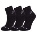 Babolat Sportsocken Ankle Quarter Classic schwarz - 3 Paar