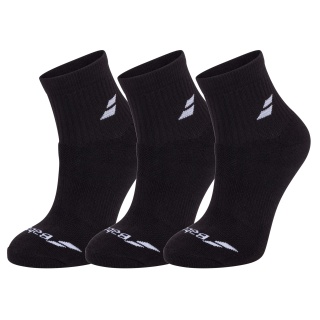 Babolat Sportsocken Ankle Quarter Classic schwarz - 3 Paar