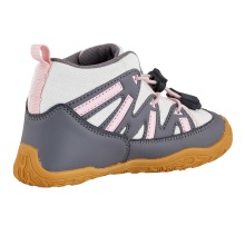 Ballop Barfussschuhe Sneaker Intense (flexible Sohle, atmungsaktiv) grau/pink Kinder