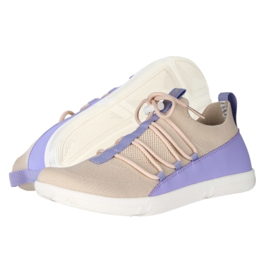 Ballop Barfussschuhe Sneaker Tilava (leicht, atmungsaktiv) beige/violett