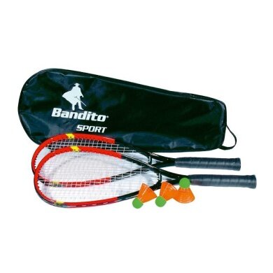 Bandito Speedminton-Set (2x Schläger, 3x Bälle, Tasche)