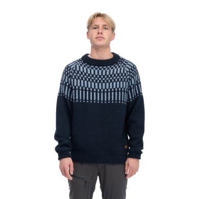 Bergans Strickpullover Nordmarka Merino Jumper (bequem, warm, 100% Merinowolle) navyblau Herren