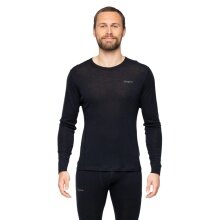 Bergans Langarmshirt Dual Merino (feuchtigkeitsableitend) Unterwäsche schwarz Herren