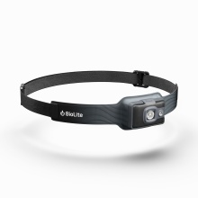 BioLite Stirnlampe HeadLamp 325 Lumen (vielseitige Modi und USB-Wiederaufladbarkeit) grau