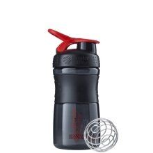 BlenderBottle Trinkflasche Sportmixer Grip 590ml schwarz/rot