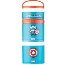 BlenderBottle Aufbewahrungsbehälter Whiskware Snack Container Captain America 3er