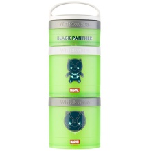 BlenderBottle Aufbewahrungsbehälter Whiskware Snack Container Black Panther 3er