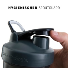 BlenderBottle Trinkflasche Pro45 (extra große Öffnung) 1300ml schwarz/schwarz