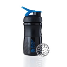 BlenderBottle Trinkflasche Sportmixer Grip 590ml schwarz/blau