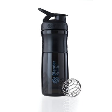 BlenderBottle Trinkflasche Sportmixer Grip 820ml schwarz/schwarz