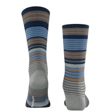 Burlington Tagessocke Stripe dunkelgrau/bunt Herren - 1 Paar