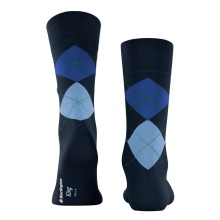 Burlington Tagessocke Crew King SO (Argyle-Muster) #23 marineblau Herren - 1 Paar