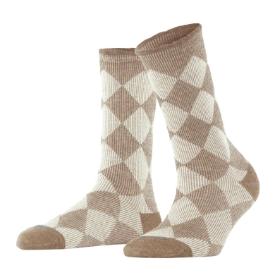 Burlington Tagessocke Dalston (Argyle-Muster) beige Damen - 1 Paar