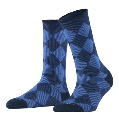 Burlington Tagessocke Dalston (Argyle-Muster) marineblau Damen - 1 Paar