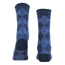 Burlington Tagessocke Dalston (Argyle-Muster) marineblau Damen - 1 Paar