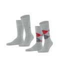 Burlington Tagessocke Everyday 2-Pack grau Herren - 2 Paar