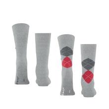 Burlington Tagessocke Everyday 2-Pack grau Herren - 2 Paar